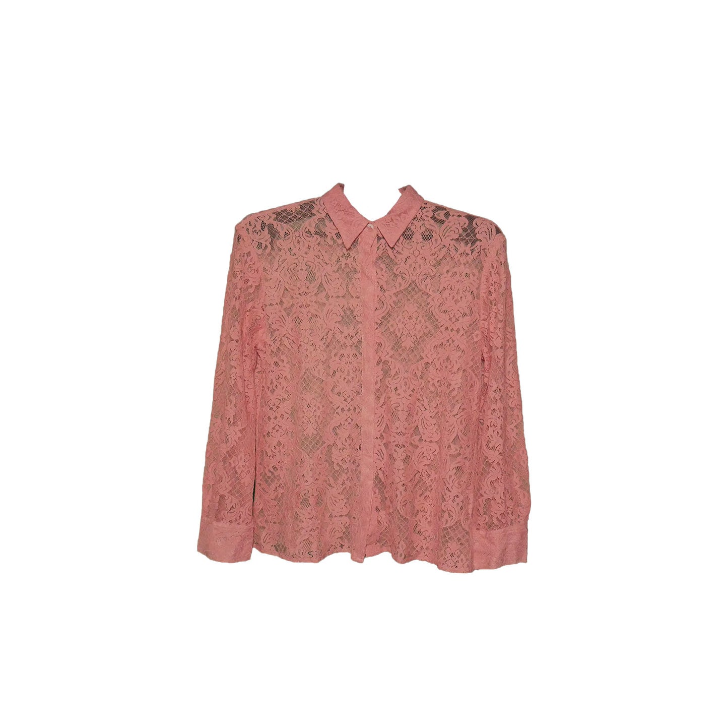 LACE BUTTON UP