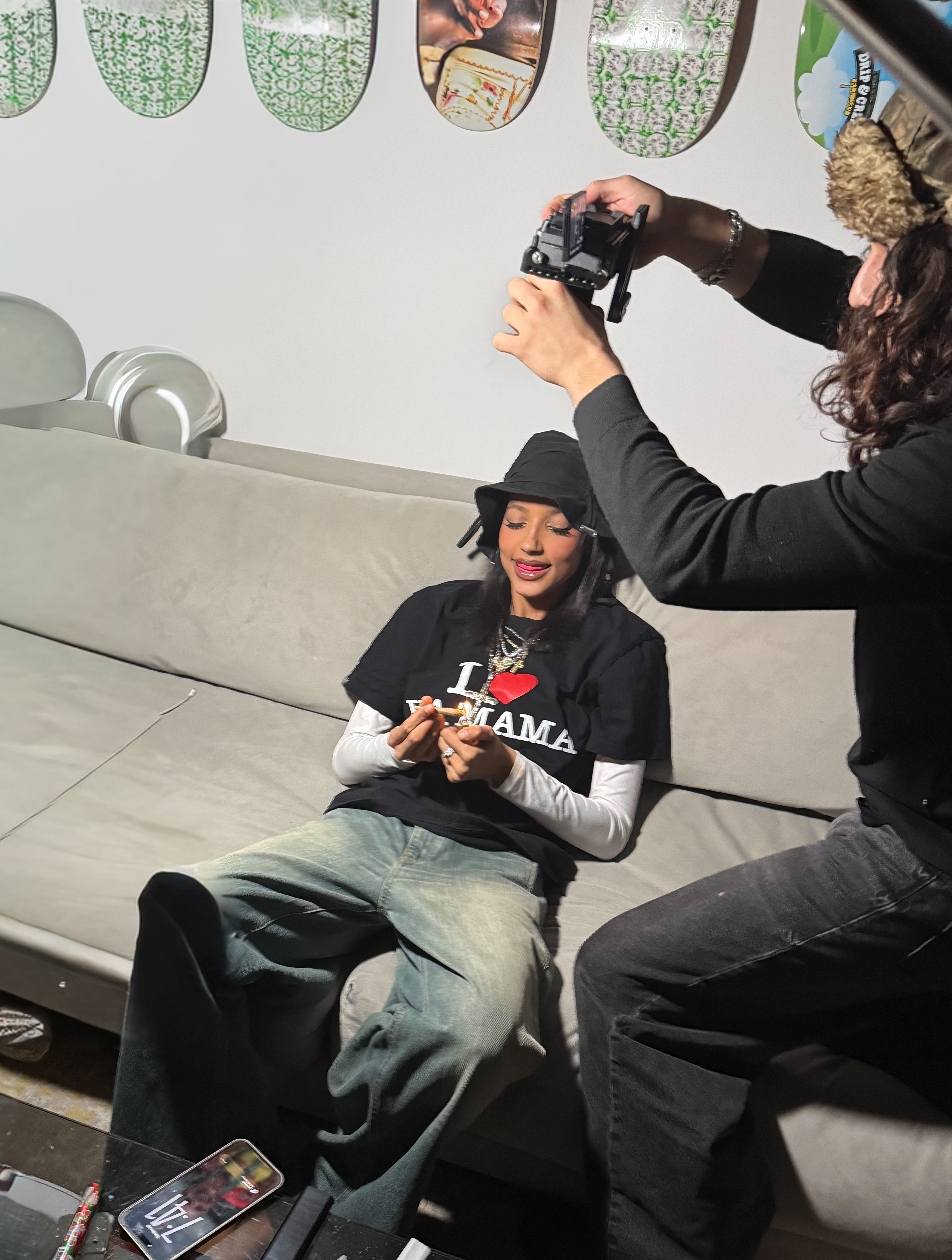 Backstage. On set. In the moment.